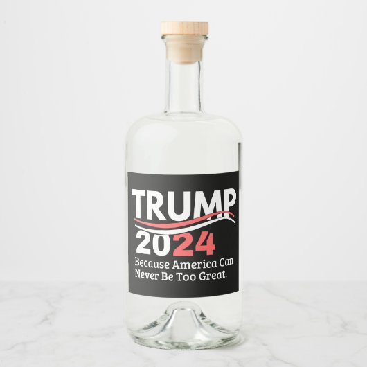 トランプ2024バンパー リキュールボトルラベル (正面)
