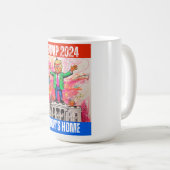 トランプ2024パパの家 コーヒーマグカップ (正面右)