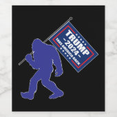 トランプ2024ビッグフット ワインラベル (シングルラベル)