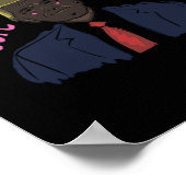 トランプ2024ピンクかわいいおもしろい ポスター (角)