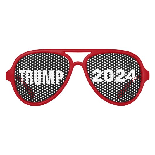 トランプ2024ファングラスサングラス アビエーターサングラス (正面)
