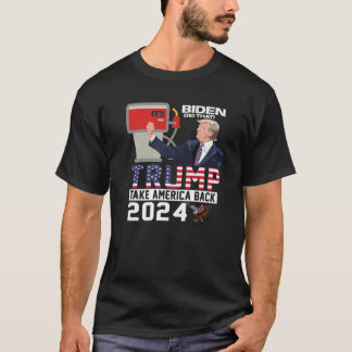トランプ2024フラグアンチジョーバイデン氏meanツイートガス tシャツ