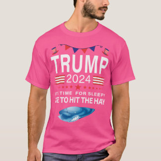 トランプ2024プロトランプ共和党面白いアンチスリーピージョー Tシャツ