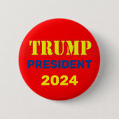 トランプ2024ボタン 缶バッジ (正面)