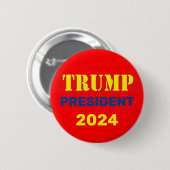 トランプ2024ボタン 缶バッジ (正面&裏面)