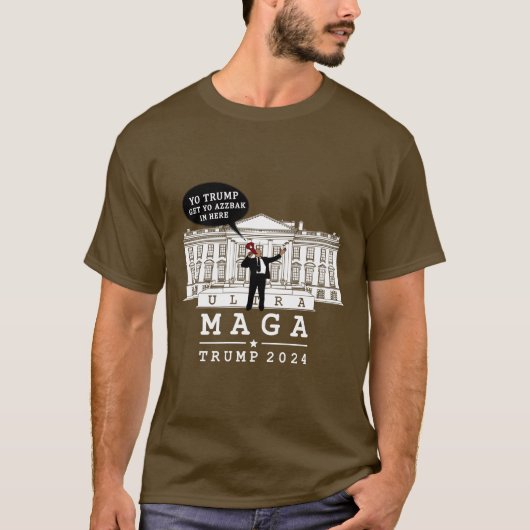 トランプ2024マガ Tシャツ (正面)