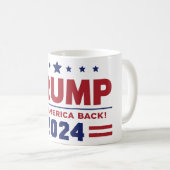 トランプ2024マグをアメリカに戻す コーヒーマグカップ (正面右)