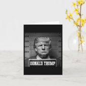 トランプ2024ムグショットトランプマグショット社長 カード (黄色い花)