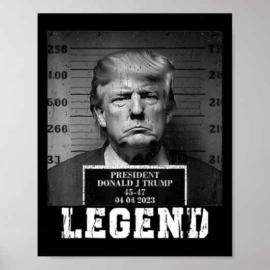 トランプ2024ムグショット大統領伝説 ポスター (正面)
