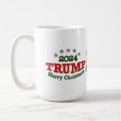 トランプ2024メリークリスマスコーヒーマグ コーヒーマグカップ (左)
