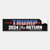 トランプ2024リターン共和党ドリルベビードリル バンパーステッカー (正面)