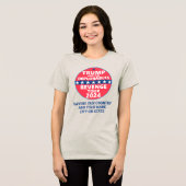 トランプ2024リベンジツアーデプラパーソナライズされたブル トライブレンドＴシャツ (正面全面)