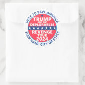 トランプ2024リベンジツアーデプラブルズポリティカル ラウンドシール (バッグ)