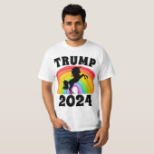 トランプ2024レインボーユニコーンTシャツティー Tシャツ (正面フル)