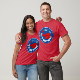 トランプ2024レッドウェーブ行こう Tシャツ