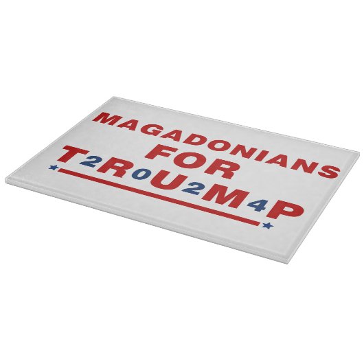 トランプ2024レッドブルー星のためのマガドニア カッティングボード (角)