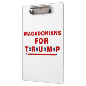 トランプ2024レッドブルー星のためのマガドニア クリップボード (左)