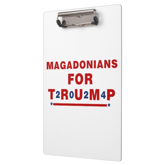 トランプ2024レッドブルー星のためのマガドニア クリップボード (左)