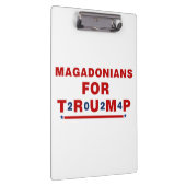 トランプ2024レッドブルー星のためのマガドニア クリップボード (右)