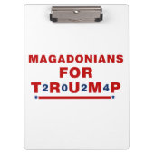 トランプ2024レッドブルー星のためのマガドニア クリップボード (正面)