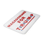 トランプ2024レッドブルー星のためのマガドニア バスマット (アングル)