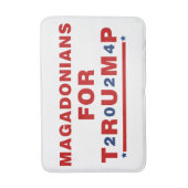 トランプ2024レッドブルー星のためのマガドニア バスマット (正面縦)