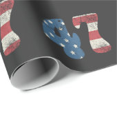 トランプ2024ヴィンテージ愛国的アメリカ国旗47 ラッピングペーパー (ロールコーナー)