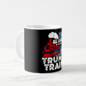 トランプ2024乗船2024アメリカ国旗トランプ20 コーヒーマグカップ (正面左)