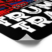 トランプ2024乗船2024アメリカ国旗トランプ20 ポスター (角)