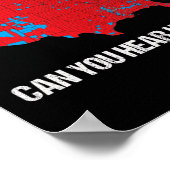 トランプ2024今の選挙の地図をおもしろい聞くことができる ポスター (角)