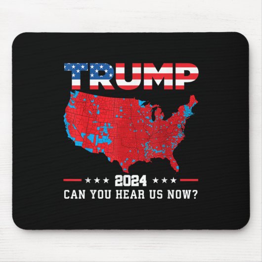 トランプ2024今2024の地図を聞くことができる マウスパッド (正面)