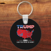 トランプ2024今2024年選挙の地図を聞くことができる キーホルダー (正面)