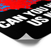 トランプ2024今2024年選挙の地図を聞くことができる ポスター (角)