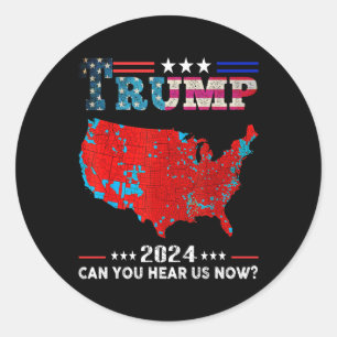 トランプ2024今2024年選挙の地図を聞くことができる ラウンドシール