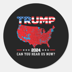 トランプ2024今2024年選挙の地図を聞くことができる ラウンドシール