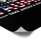 トランプ2024保守的おもしろい選挙45 47 1 ポスター (角)