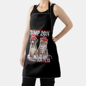 トランプ2024保護私たちのペット猫の犬MAGA エプロン (インサイチュ)