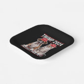 トランプ2024保護私たちのペット猫の犬MAGA ペーパープレート (傾斜あり)