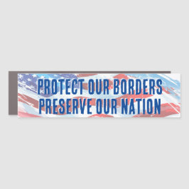 トランプ2024保護:私たち縁どの カーマグネット