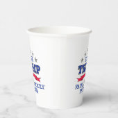 トランプ2024信仰の家族の自由 紙コップ (右)