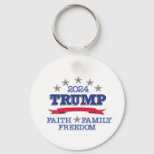 トランプ2024信仰ファミリーフリーダムキーチェーン キーホルダー (裏面)
