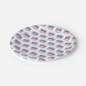 トランプ2024信仰家族の自由紙プレート ペーパープレート (アングル)