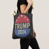 トランプ2024再おもしろいび選挙トランプ トートバッグ (クローズアップ)