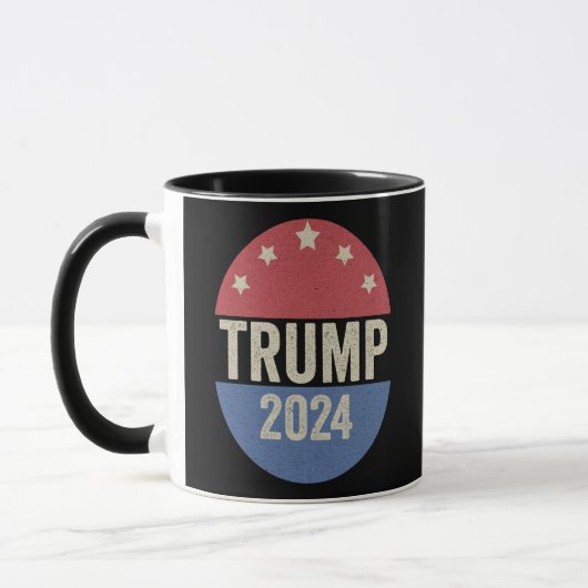 トランプ2024再おもしろいび選挙トランプ マグカップ (左)