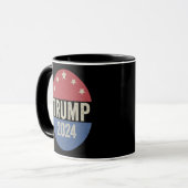 トランプ2024再おもしろいび選挙トランプ マグカップ (正面左)