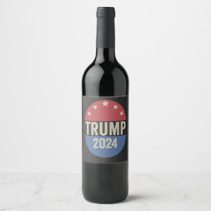 トランプ2024再おもしろいび選挙トランプ ワインラベル