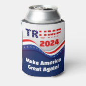 トランプ2024再びアメリカ素晴らしを作る! 缶クーラー (缶裏面)