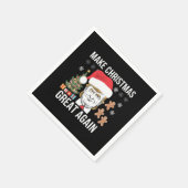 トランプ2024再びクリスマス素晴らし選挙を行う スタンダードカクテルナプキン (角)