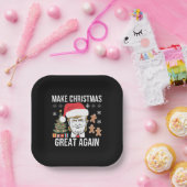 トランプ2024再びクリスマス素晴らし選挙を行う ペーパープレート (パーティー)