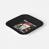 トランプ2024再びクリスマス素晴らし選挙を行う ペーパープレート (傾斜あり)